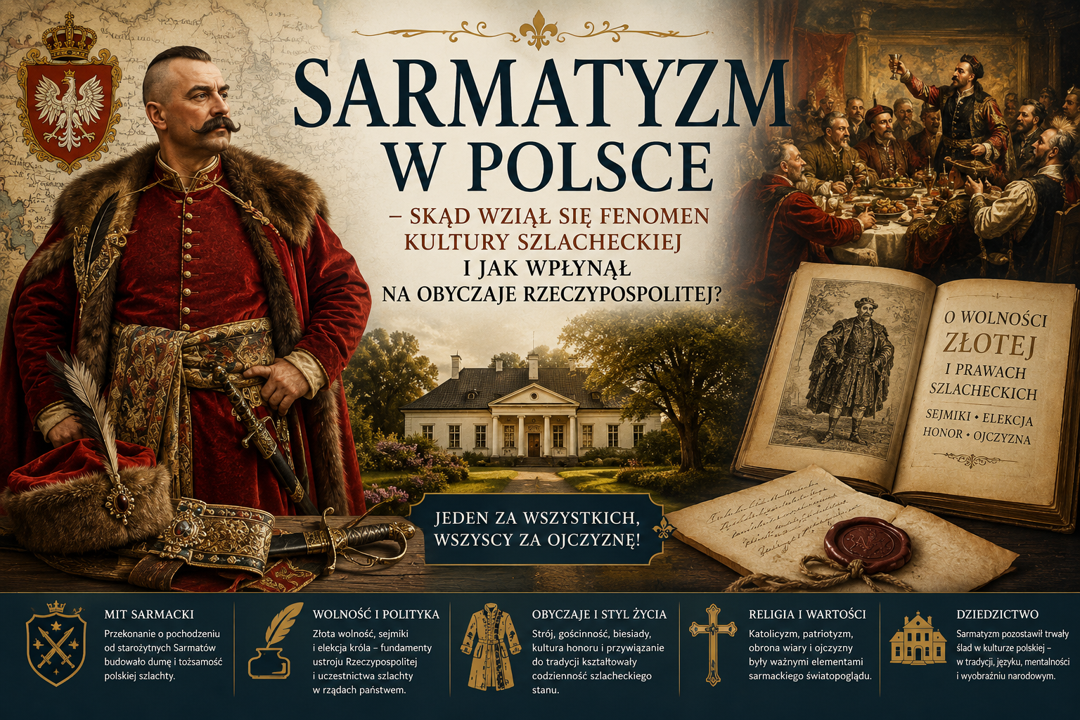 Sarmatyzm w Polsce – skąd wziął się fenomen kultury szlacheckiej i jak wpłynął na obyczaje Rzeczypospolitej?